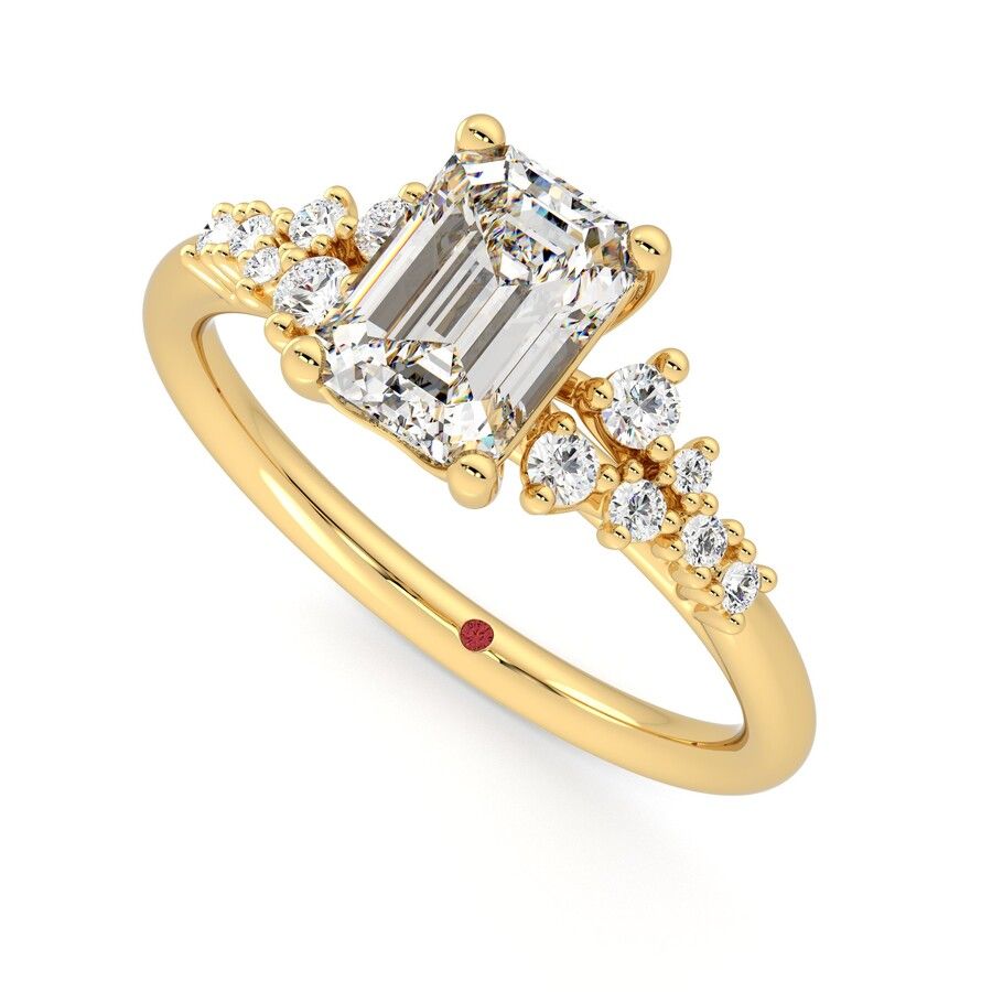 Taylor & Hart Marula Emerald Engagement Ring 0