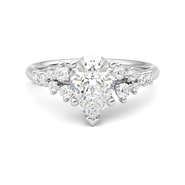 Taylor & Hart Marula Pear Engagement Ring 0