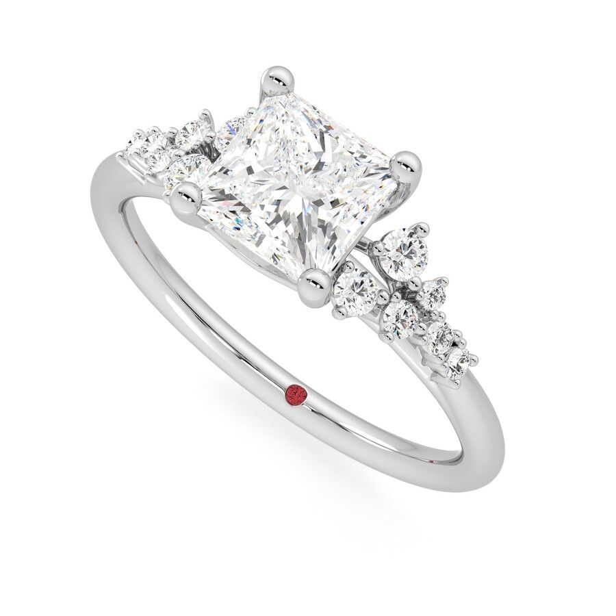 Taylor & Hart Marula Princess Engagement Ring 0