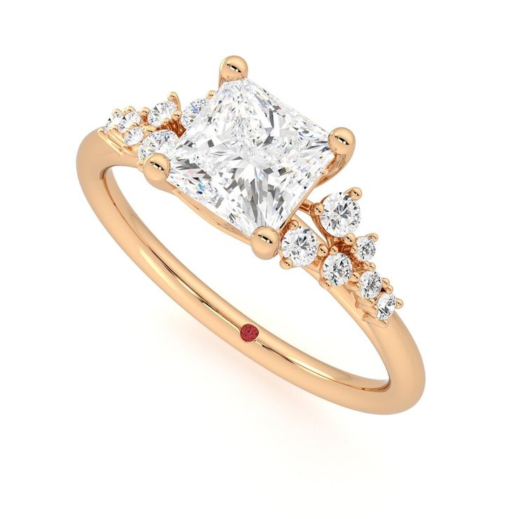 Taylor & Hart Marula Princess Engagement Ring 0