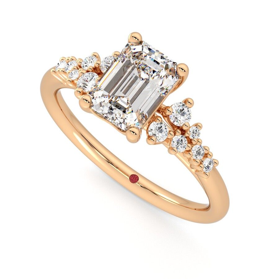 Taylor & Hart Marula Emerald Engagement Ring 0