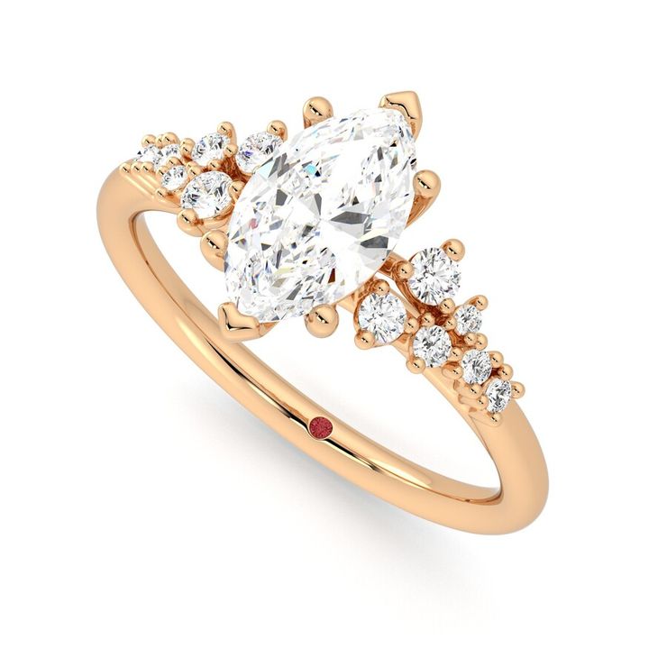 Taylor & Hart Marula Marquise Engagement Ring 0