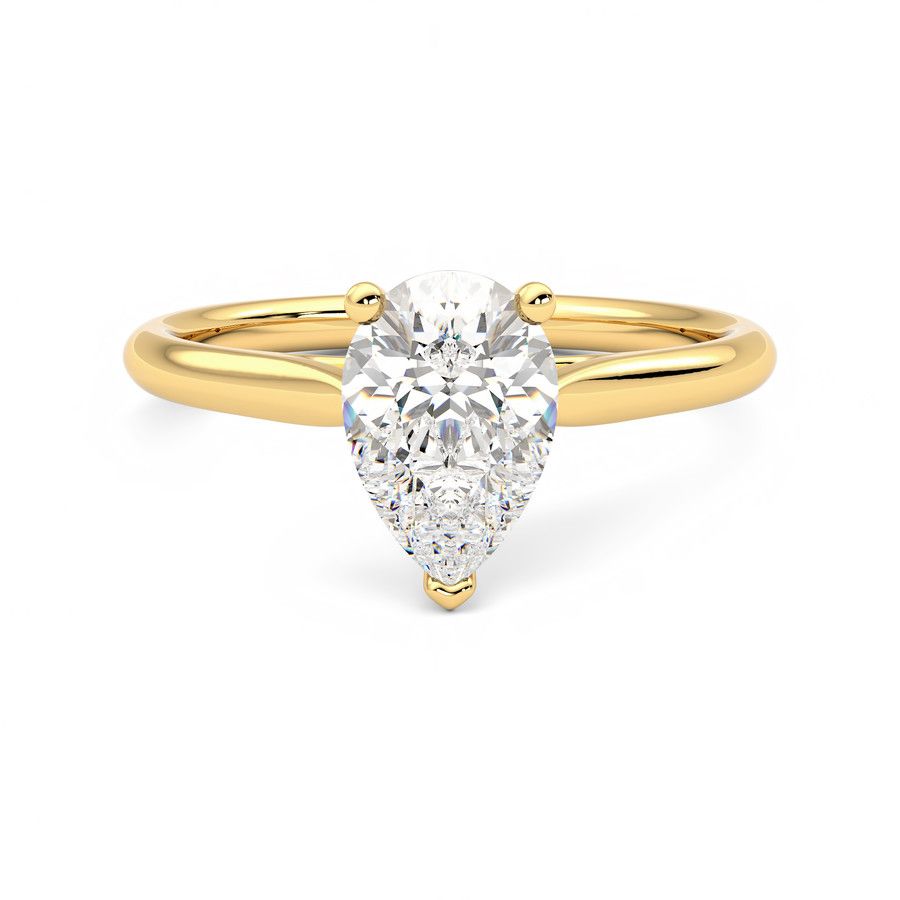 Taylor & Hart Hope Pear Engagement Ring 0