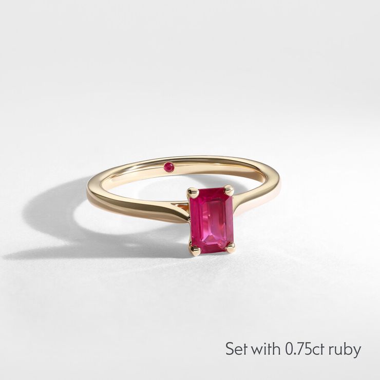 Taylor & Hart Hope Emerald Engagement Ring 2