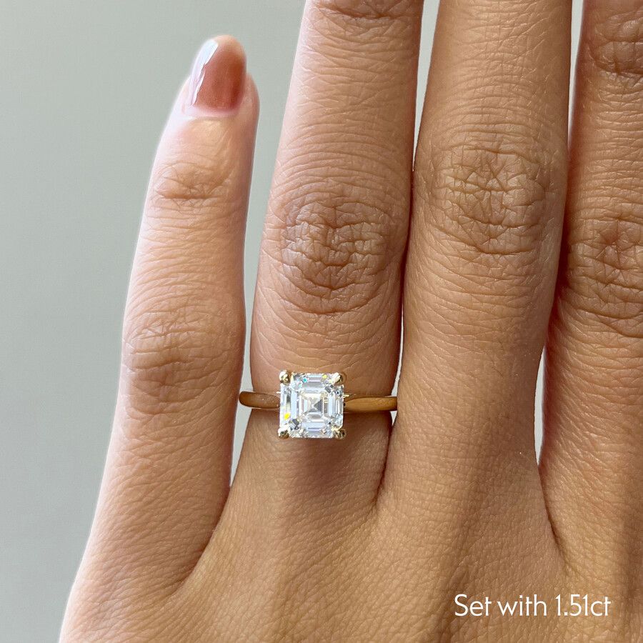 Taylor & Hart Hope Asscher Engagement Ring 1