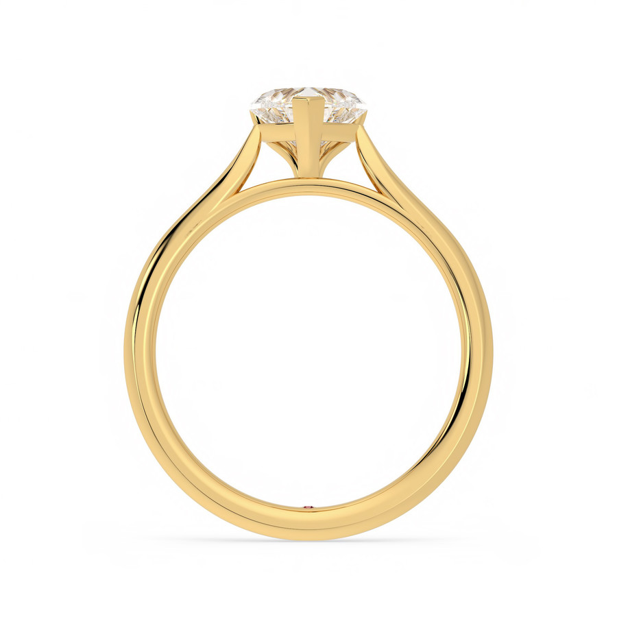 Hope | Heart Four Prong Solitaire Engagement Ring • Taylor