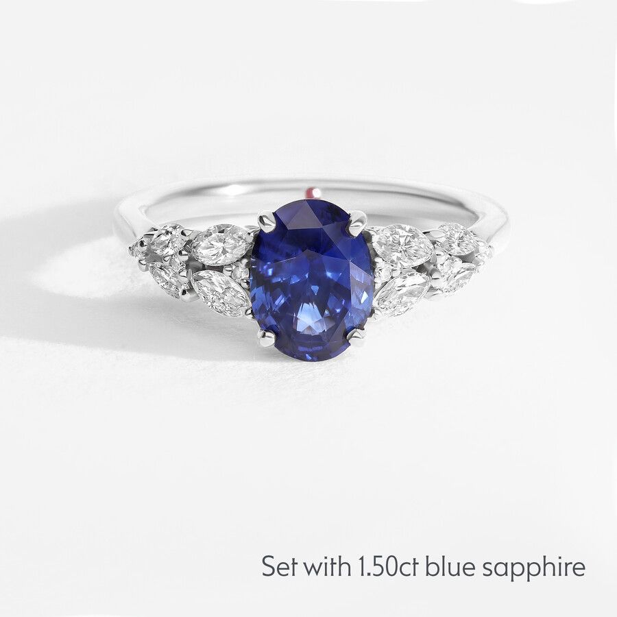Taylor & Hart Cascade Oval Engagement Ring 3