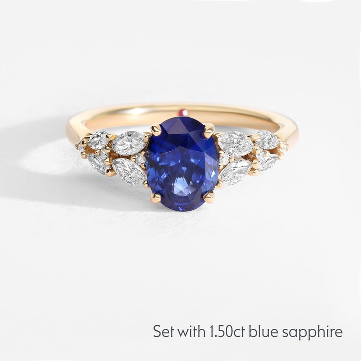 Taylor & Hart Cascade Oval Engagement Ring 1