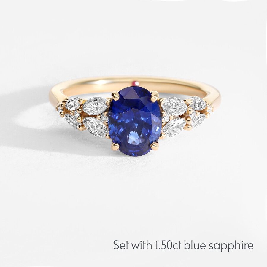 Taylor & Hart Cascade Oval Engagement Ring 3