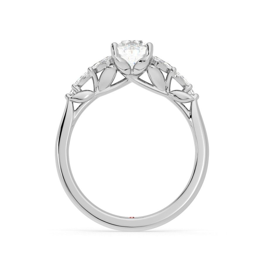 Taylor & Hart Cascade Oval Engagement Ring 1