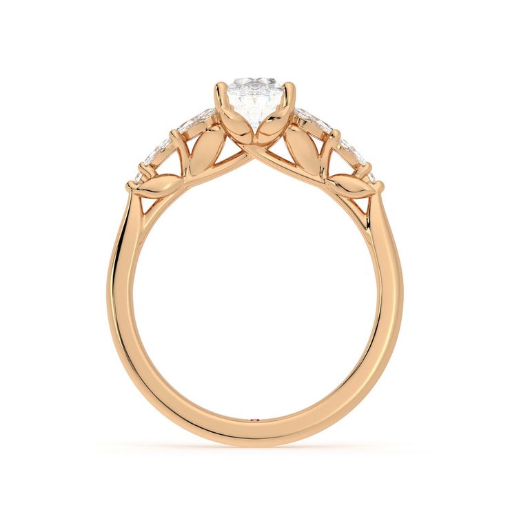 Taylor & Hart Cascade Oval Engagement Ring 1