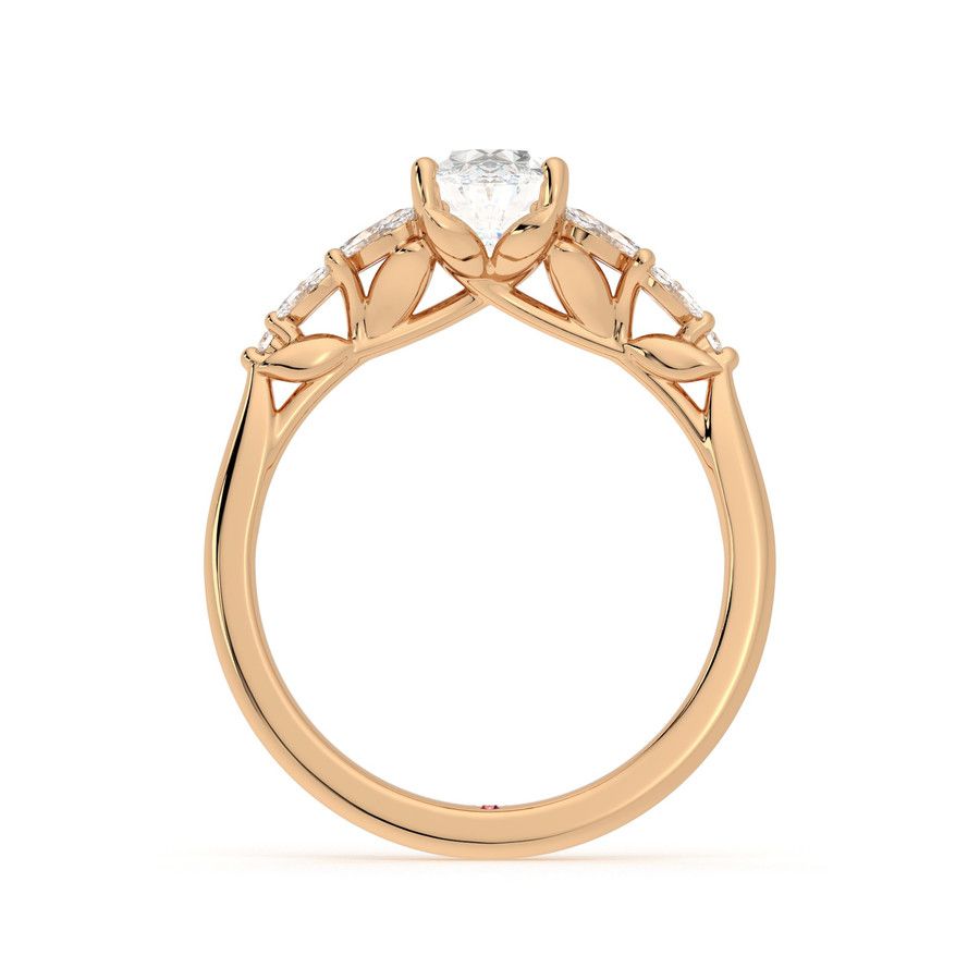 Taylor & Hart Cascade Oval Engagement Ring 1