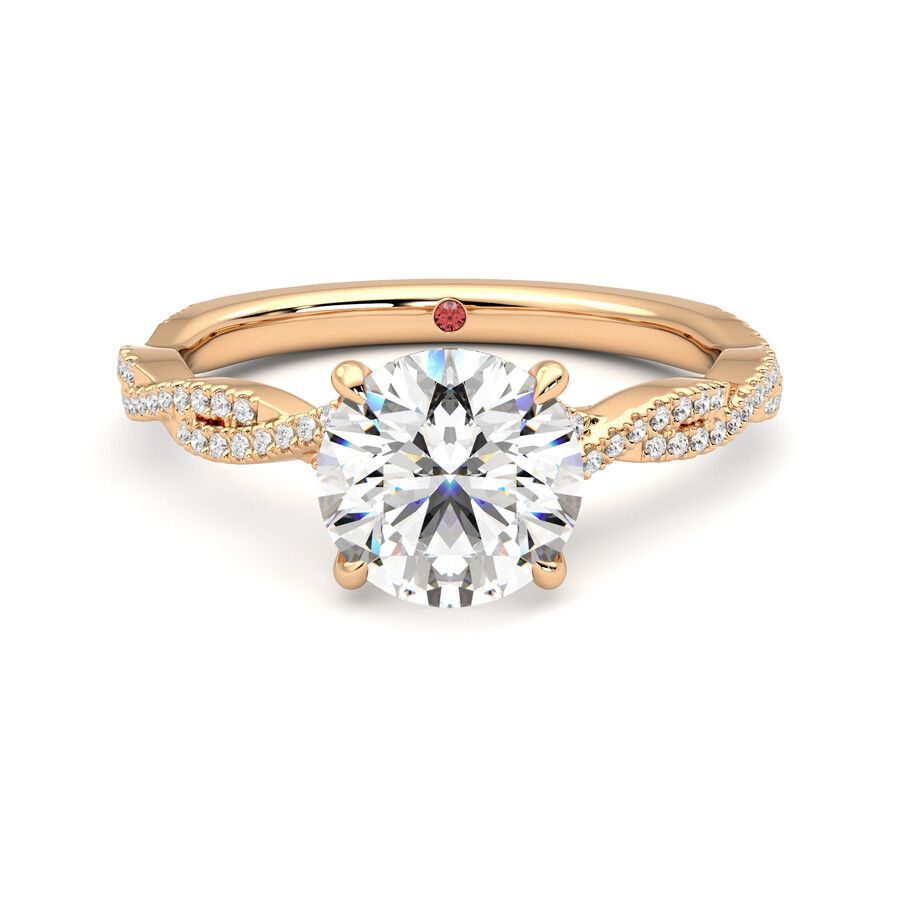 Taylor & Hart Cardamom Round Engagement Ring 0