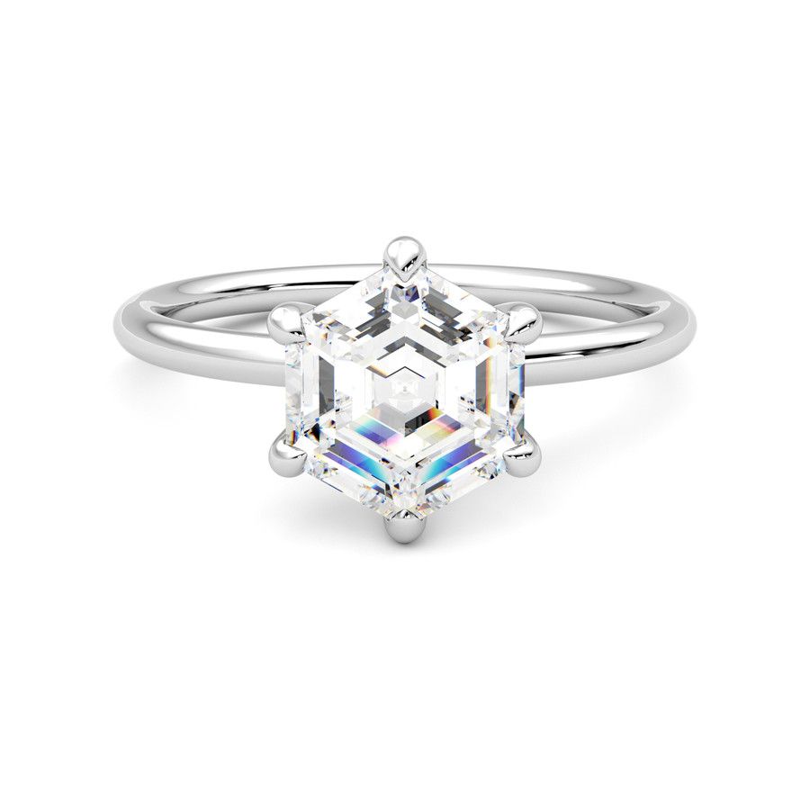 Taylor & Hart Demure Hexagonal Engagement Ring 2