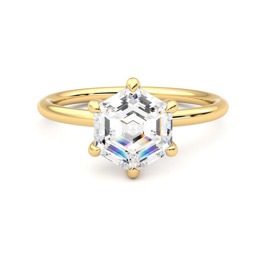 Taylor & Hart Demure Hexagonal Engagement Ring 2