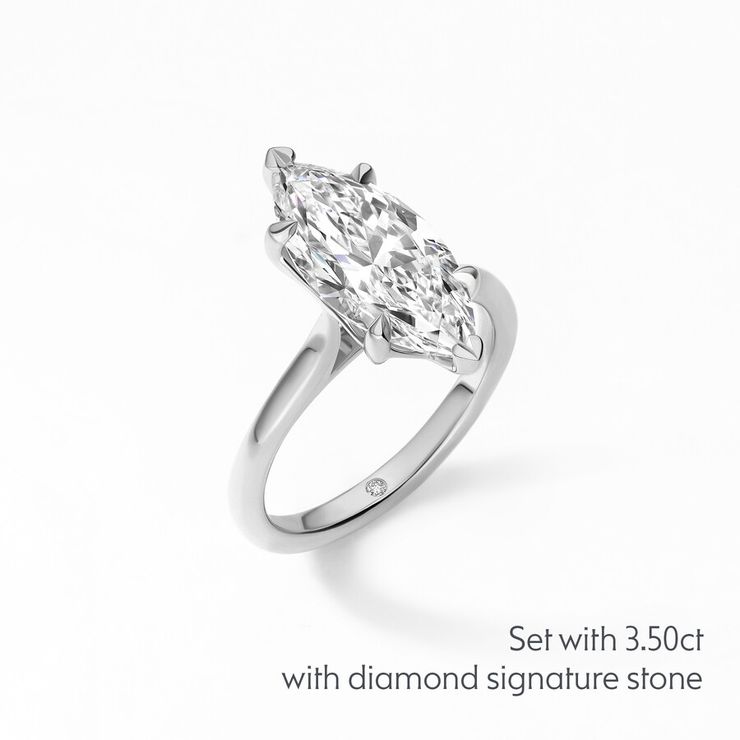 Taylor & Hart Hope Marquise Engagement Ring 1