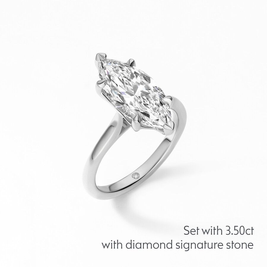 Taylor & Hart Hope Marquise Engagement Ring 3