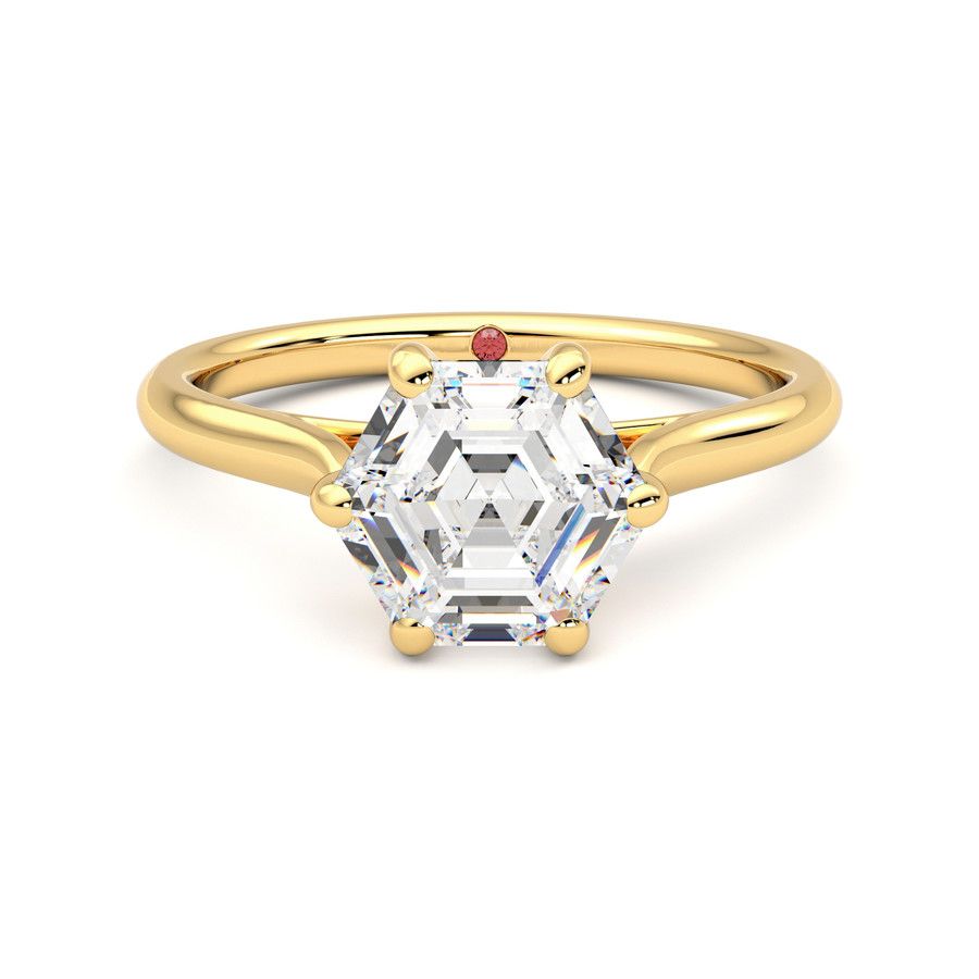 Taylor & Hart Hope Hexagonal Engagement Ring 2