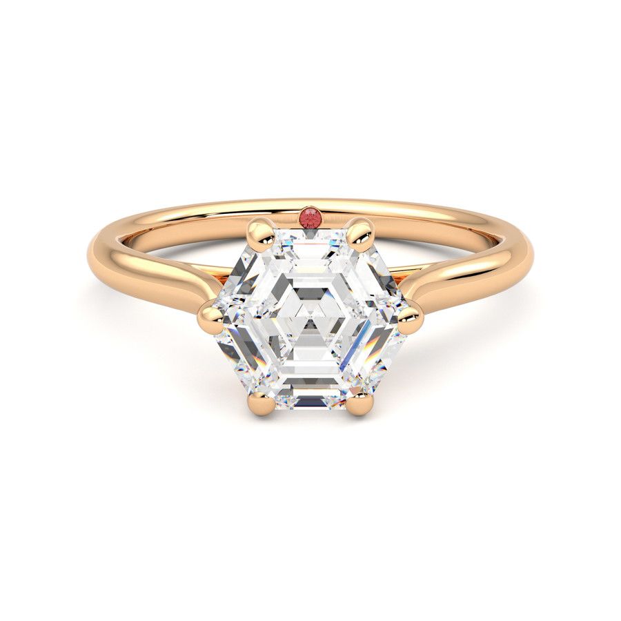 Taylor & Hart Hope Hexagonal Engagement Ring 0