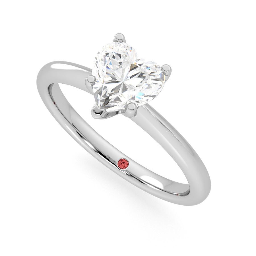 Taylor & Hart Grace Heart Engagement Ring 0