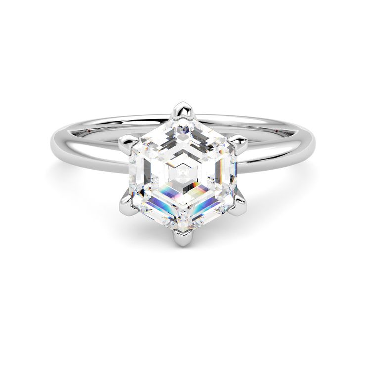 Taylor & Hart Grace Hexagonal Engagement Ring 0