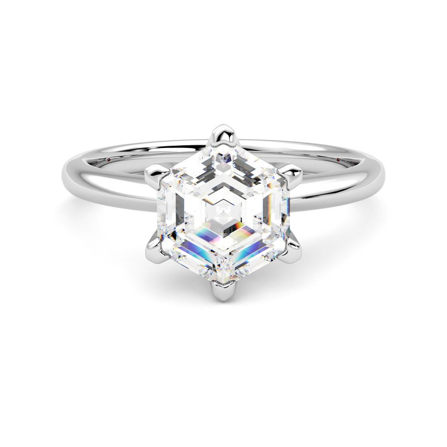 Taylor & Hart Grace Hexagonal Engagement Ring 2