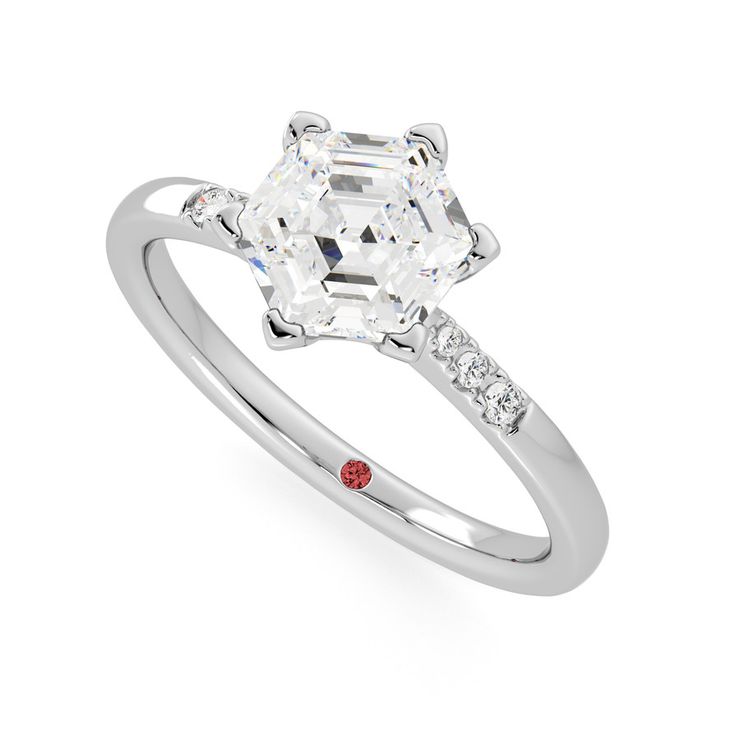 Taylor & Hart Lissome Hexagonal Engagement Ring 0