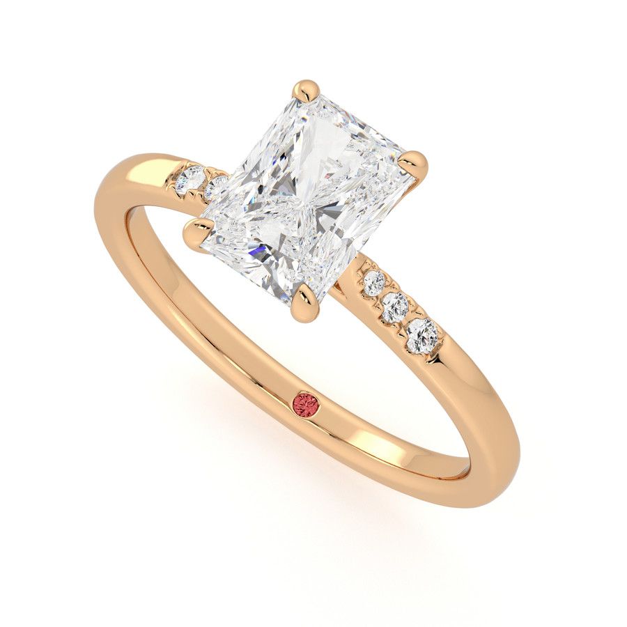 Taylor & Hart Lissome Radiant Engagement Ring 0