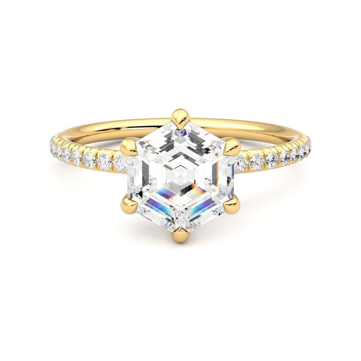 Taylor & Hart Dulcet Hexagonal Engagement Ring 0