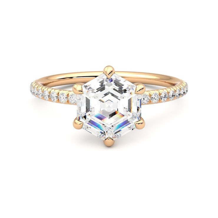 Taylor & Hart Dulcet Hexagonal Engagement Ring 0