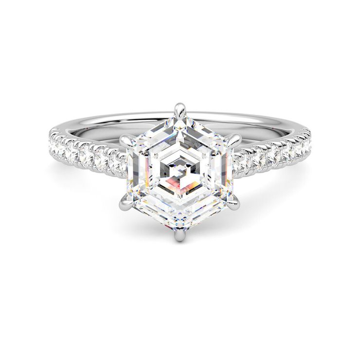 Taylor & Hart Aurora Hexagonal Engagement Ring 0