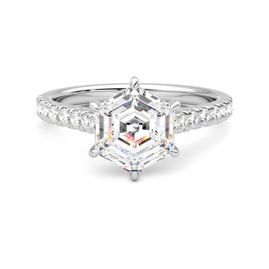 Taylor & Hart Aurora Hexagonal Engagement Ring 2