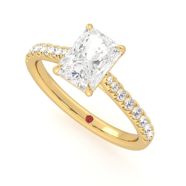 Taylor & Hart Aurora Radiant Engagement Ring 0