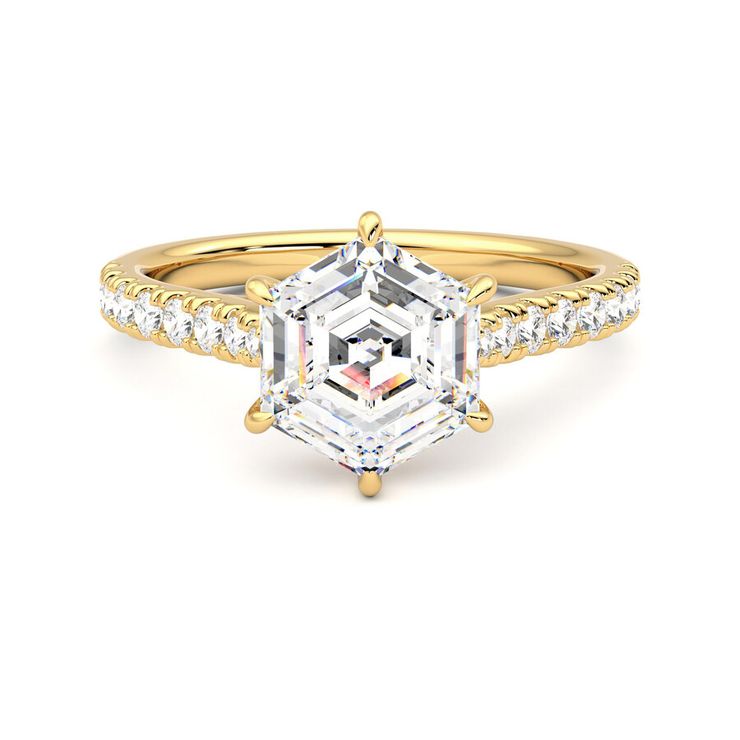 Taylor & Hart Aurora Hexagonal Engagement Ring 0