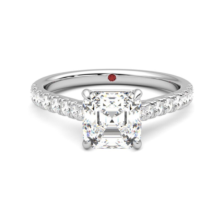 Taylor & Hart Aurora Asscher Engagement Ring 2