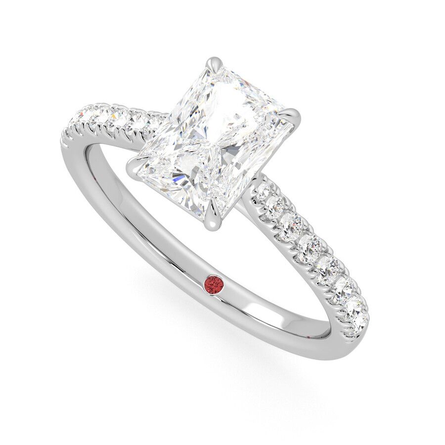 Taylor & Hart Aurora Radiant Engagement Ring 0