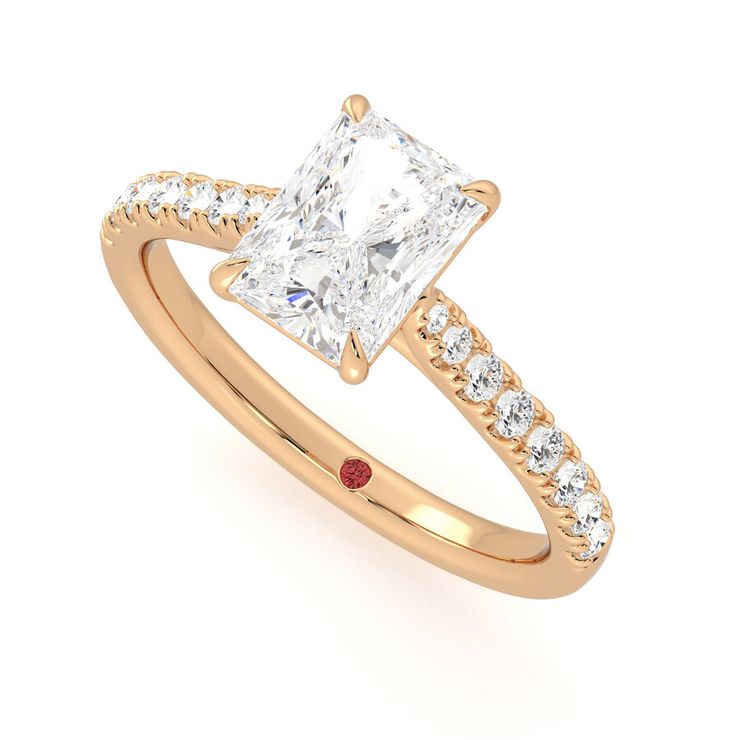 Taylor & Hart Aurora Radiant Engagement Ring 0