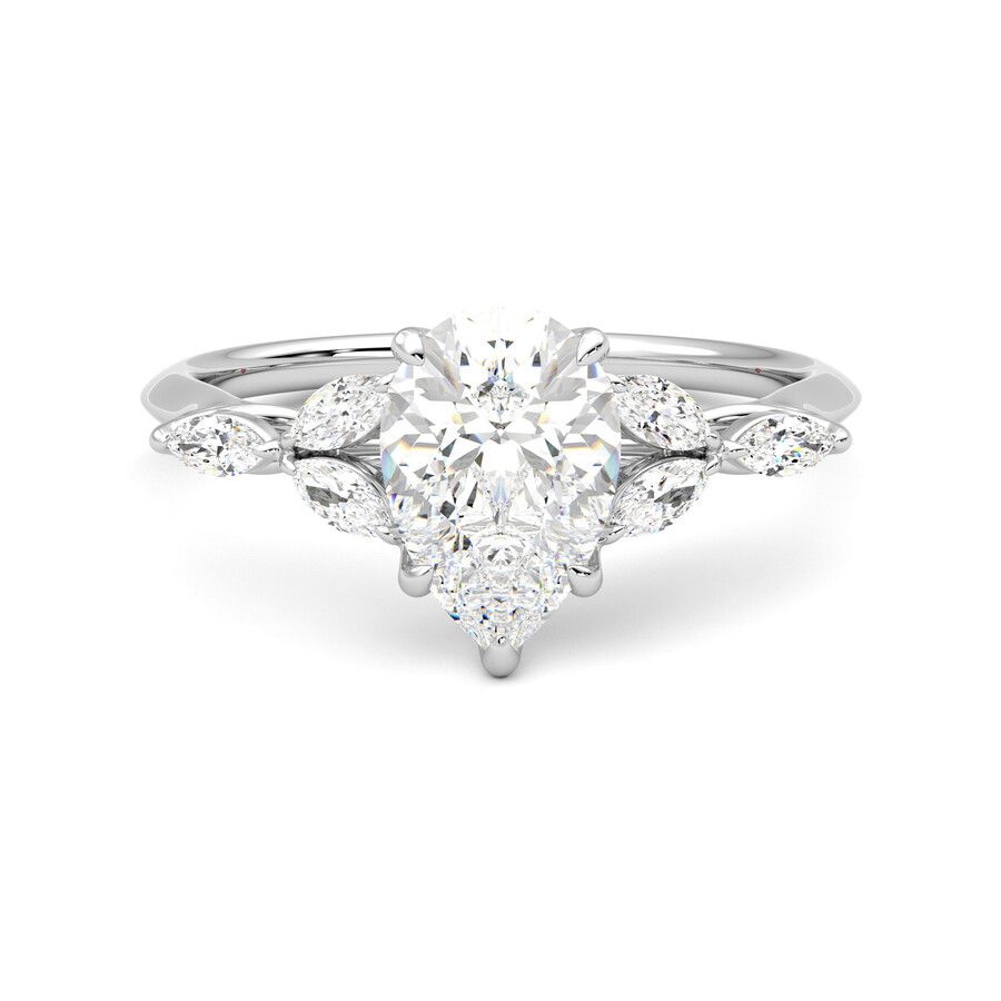 Taylor & Hart Tamora Pear Engagement Ring 2