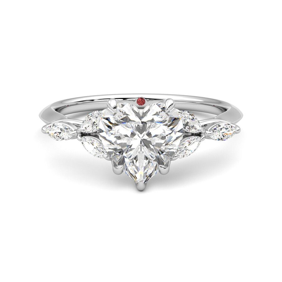 Taylor & Hart Tamora Heart Engagement Ring 0