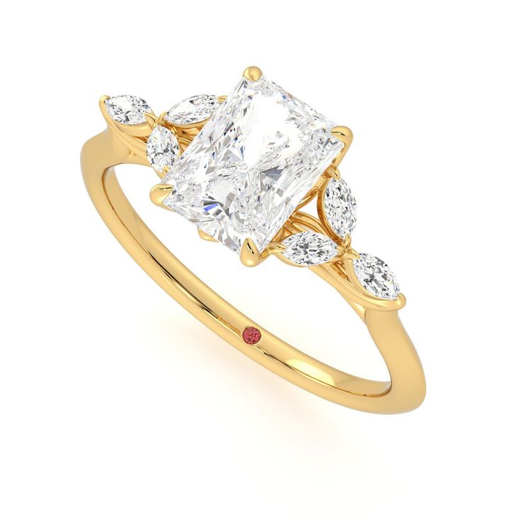 Taylor & Hart Tamora Radiant Engagement Ring 0