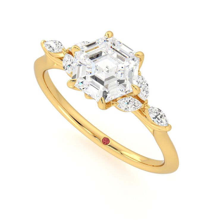 Taylor & Hart Tamora Hexagonal Engagement Ring 0