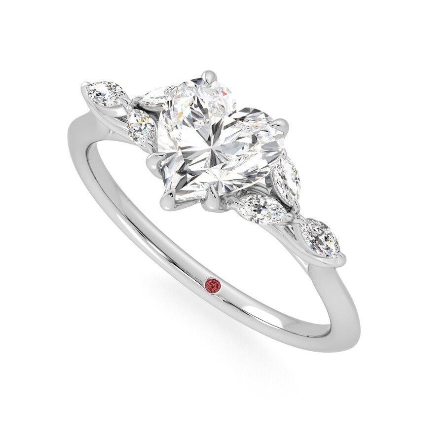 Taylor & Hart Tamora Heart Engagement Ring 0