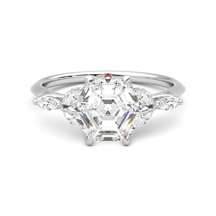 Taylor & Hart Tamora Hexagonal Engagement Ring 0