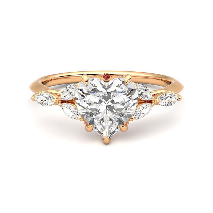 Taylor & Hart Tamora Heart Engagement Ring 0