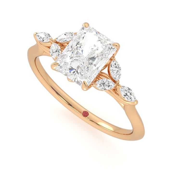 Taylor & Hart Tamora Radiant Engagement Ring 0