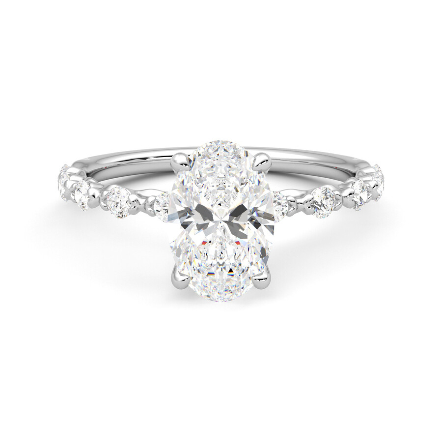 Confetti, 18ct White Gold pavé style engagement ring