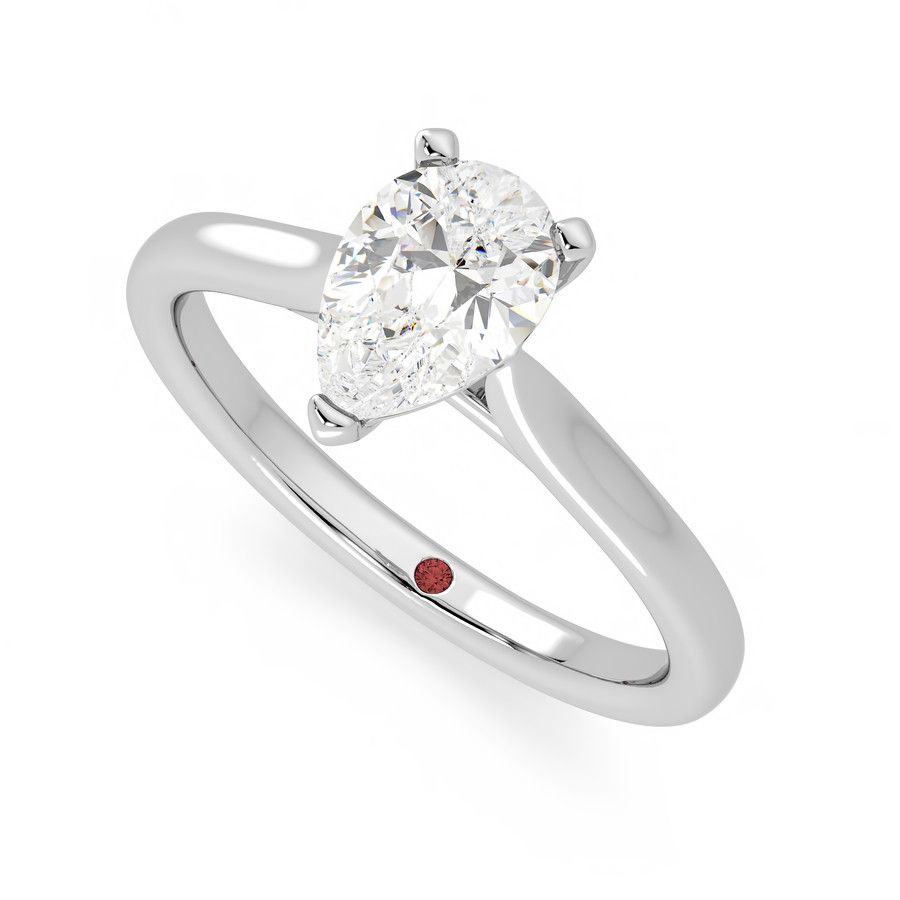 Taylor & Hart Eden Pear Engagement Ring 0