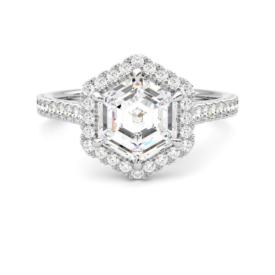 Taylor & Hart Allure Hexagonal Engagement Ring 2