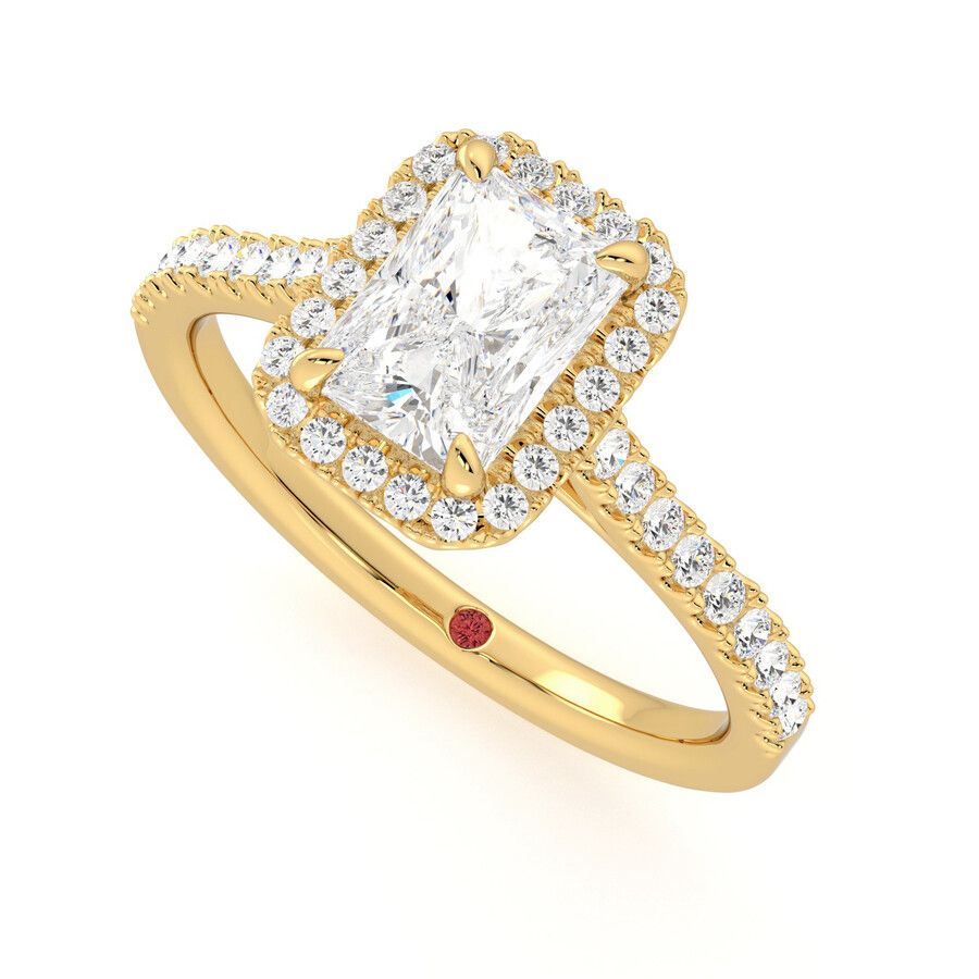 Taylor & Hart Allure Radiant Engagement Ring 0