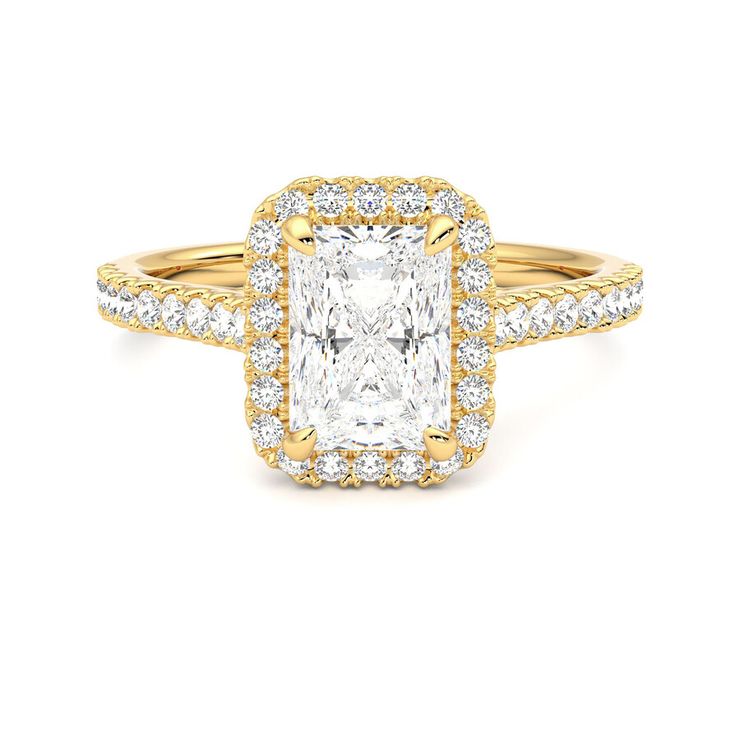 Taylor & Hart Allure Radiant Engagement Ring 0